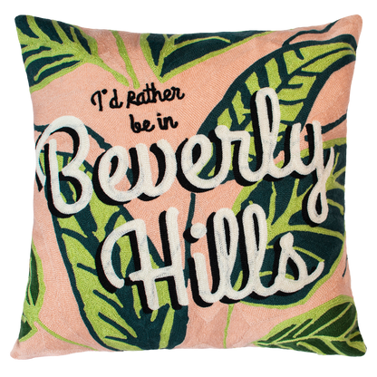 Beverly Hills Needlepoint Cushion - The Pillow Drop - Art Fever