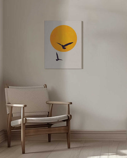 Birds In the Sky Canvas Print Wall Art 1X2489462 - ART FEVER - Art Fever