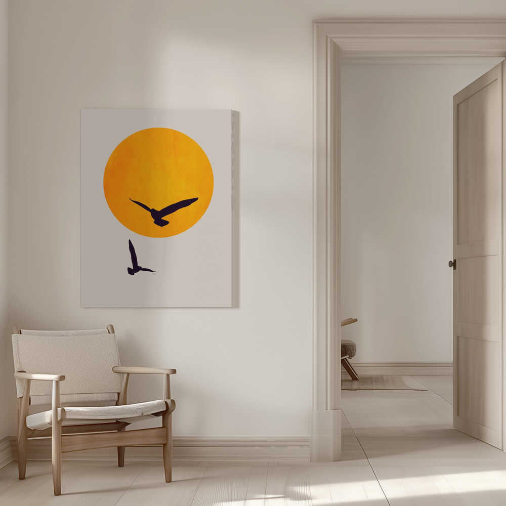 Birds In the Sky Canvas Print Wall Art 1X2489462 - ART FEVER - Art Fever