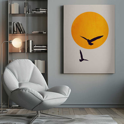 Birds In the Sky Canvas Print Wall Art 1X2489462 - ART FEVER - Art Fever