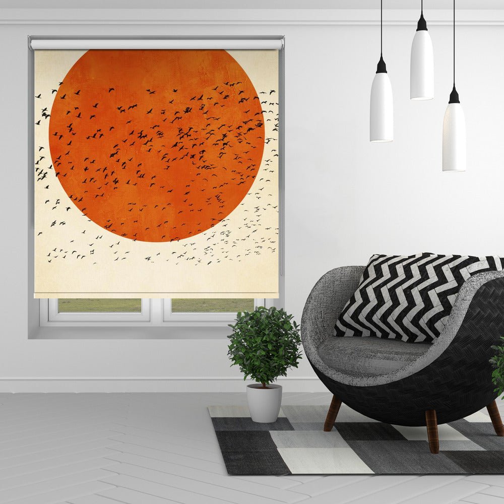 Birds In the Sun Printed Picture Photo Roller Blind - 1X2533826 - Art Fever - Art Fever