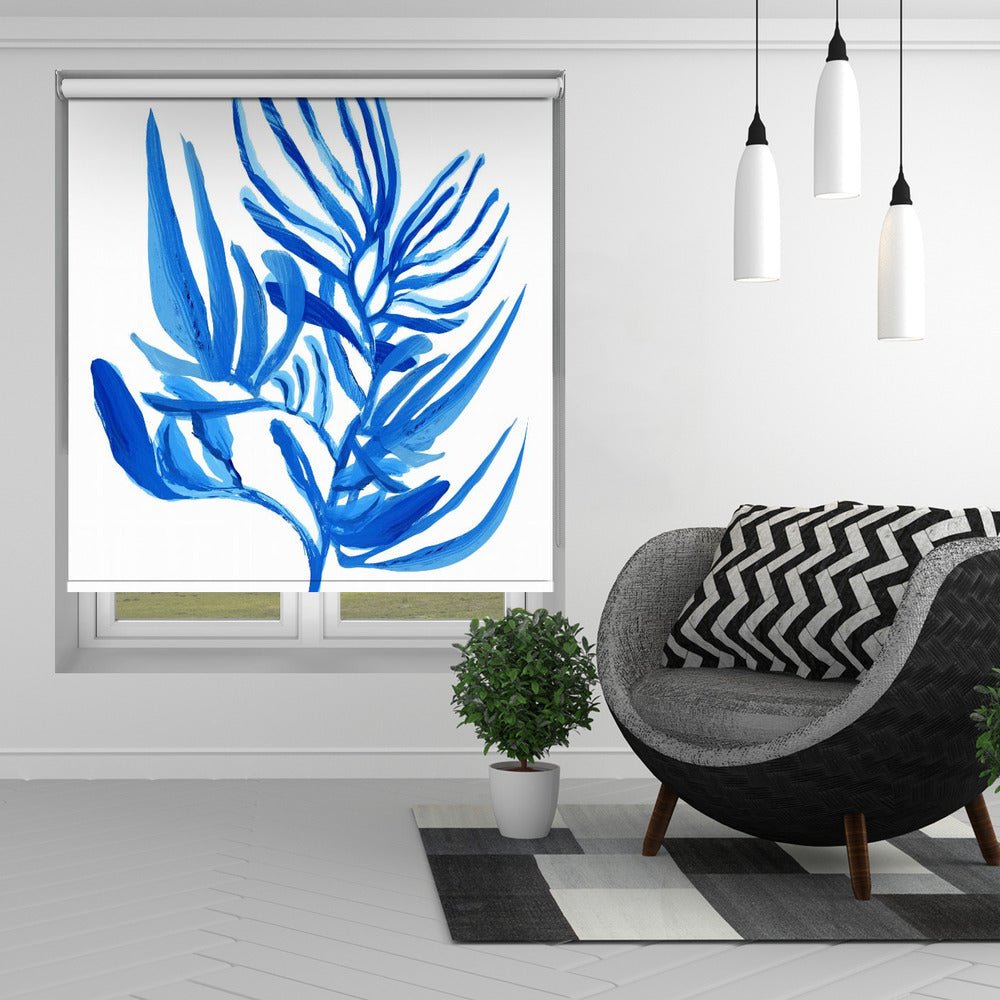 Blue Aquatic Plant Poster 6 Printed Picture Photo Roller Blind - 1X2786962 - Art Fever - Art Fever