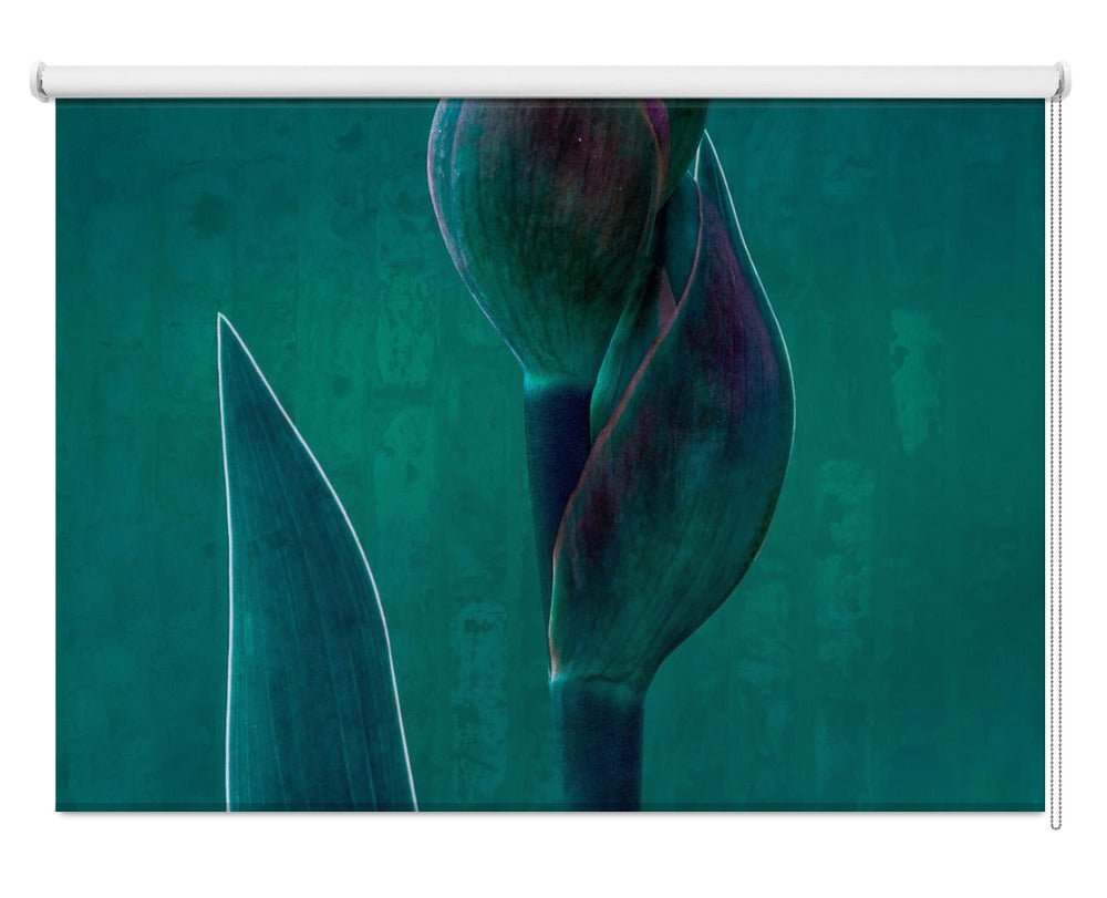 Blue charade Floral Art Printed Picture Photo Roller Blind - 1X1852332 - Art Fever - Art Fever