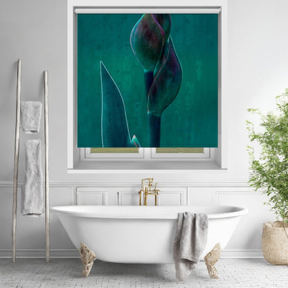 Blue charade Floral Art Printed Picture Photo Roller Blind - 1X1852332 - Art Fever - Art Fever