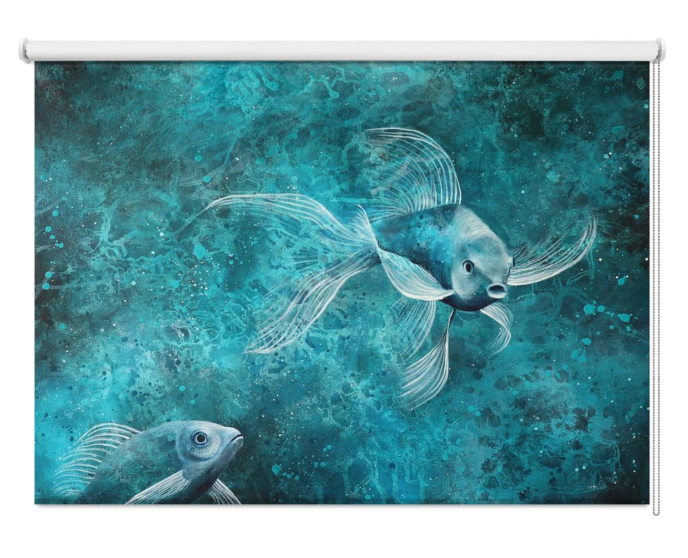 Blue love Printed Picture Photo Roller Blind - 1X2784001 - Art Fever - Art Fever