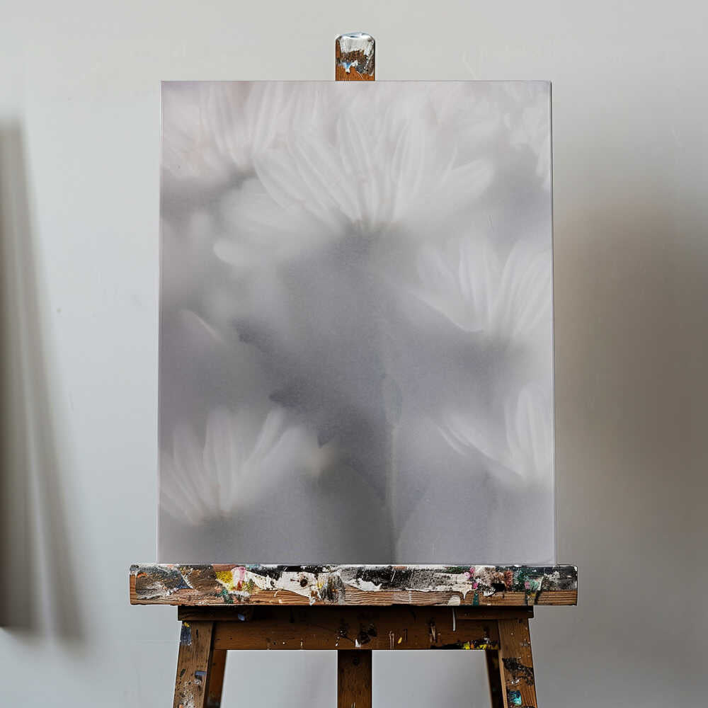 Blurred Flowers 6 Canvas Print Wall Art 1X2910541 - ART FEVER - Art Fever