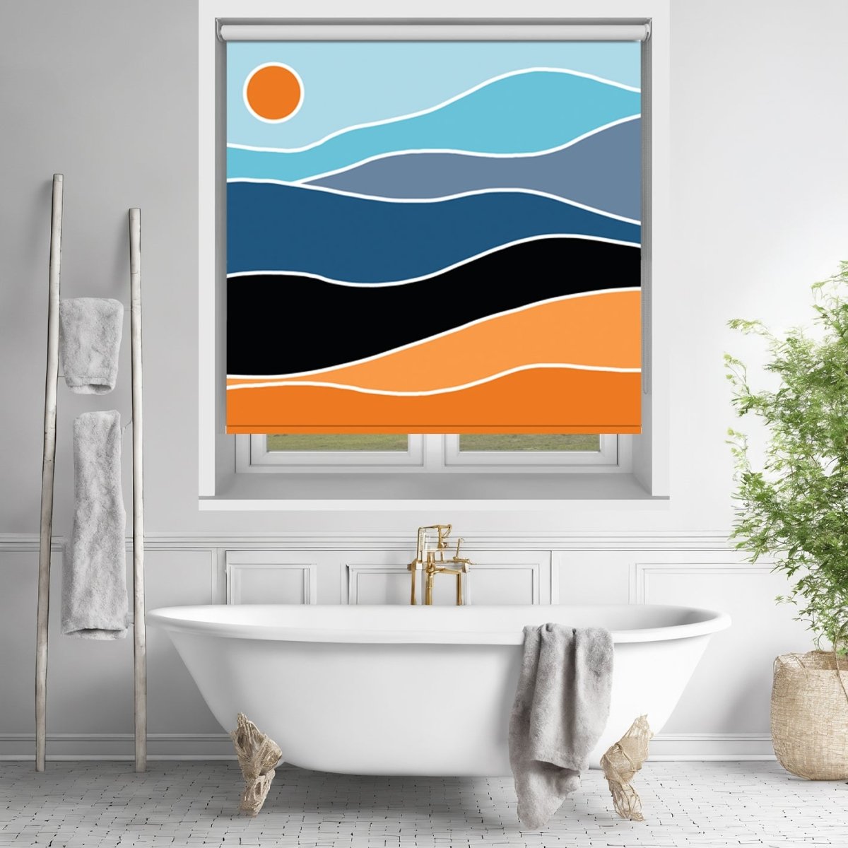 Boho Modern Contemporary Printed Picture Photo Roller Blind - RB1446 - Art Fever - Art Fever