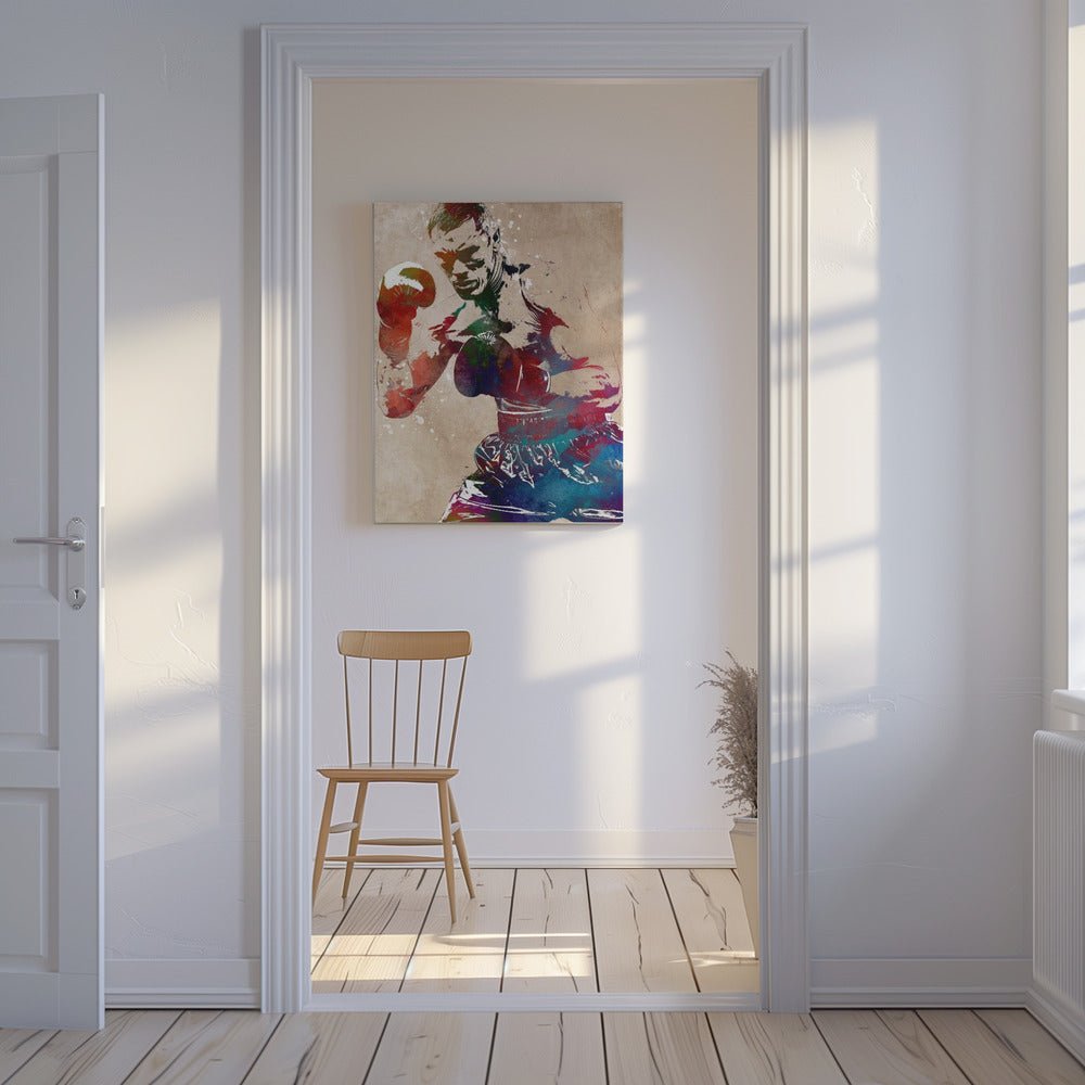 Boxing sport art Canvas Print Wall Art 1X2875571 - ART FEVER - Art Fever