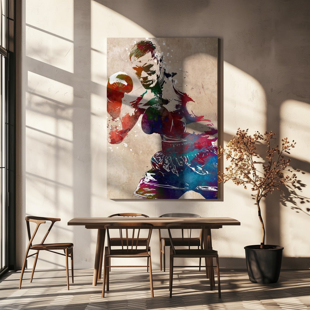 Boxing sport art Canvas Print Wall Art 1X2875571 - ART FEVER - Art Fever