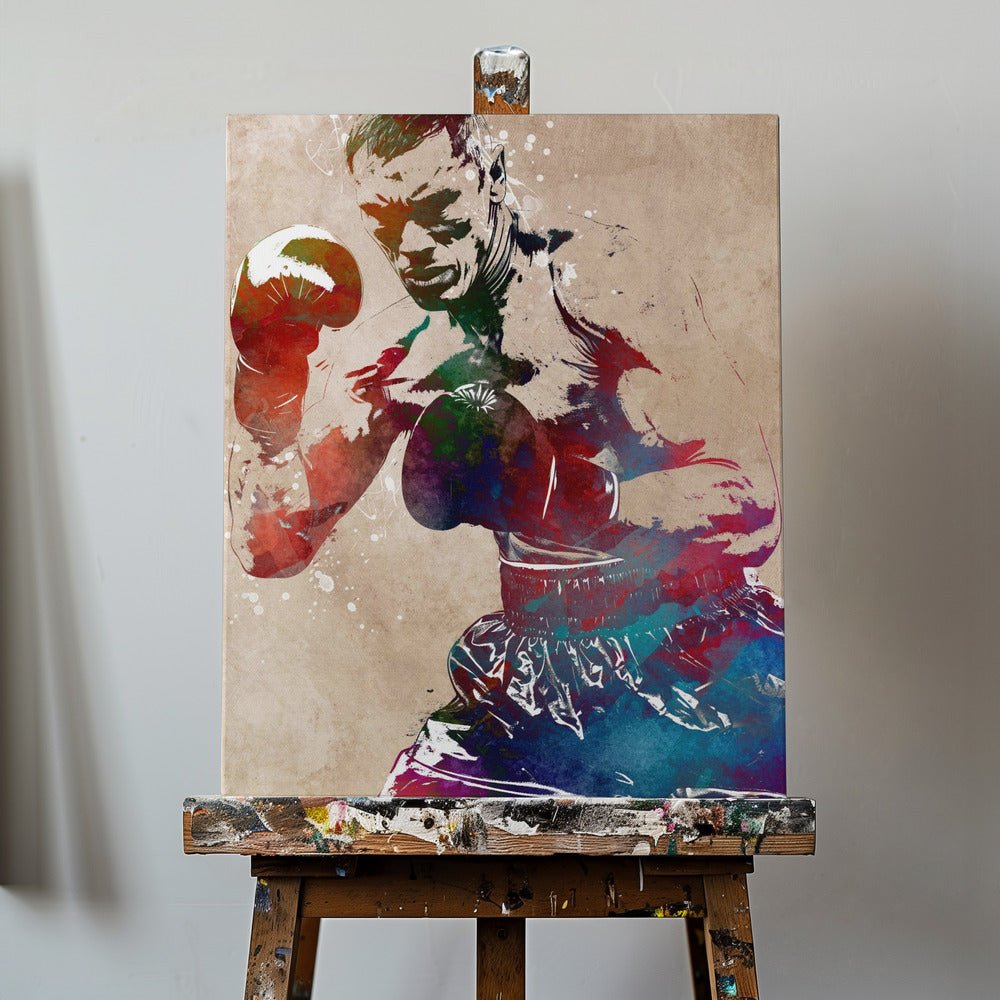 Boxing sport art Canvas Print Wall Art 1X2875571 - ART FEVER - Art Fever