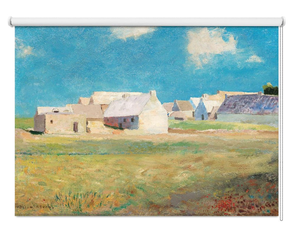 Breton Village Printed Picture Photo Roller Blind - 1X2835329 - Art Fever - Art Fever