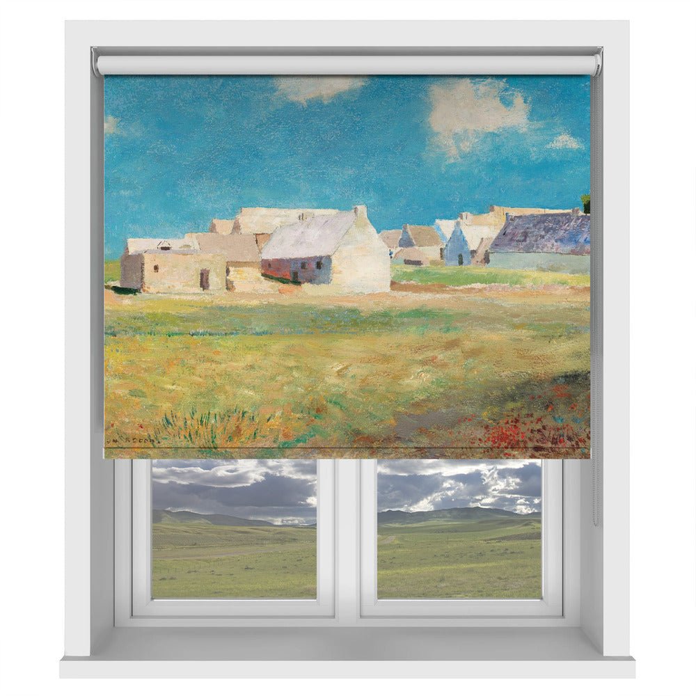 Breton Village Printed Picture Photo Roller Blind - 1X2835329 - Art Fever - Art Fever
