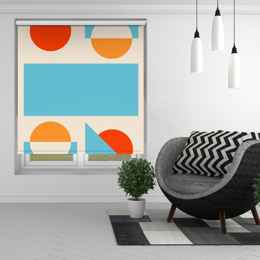 Bright Minimal Shapes Series 2 Printed Picture Photo Roller Blind - 1X2499929 - Art Fever - Art Fever