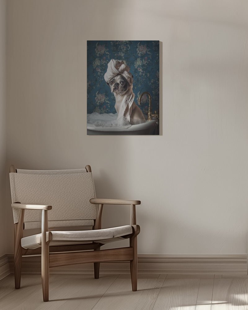 Bubble Bath Bliss - 1X3092587 Canvas Print Wall Art - ART FEVER - Art Fever