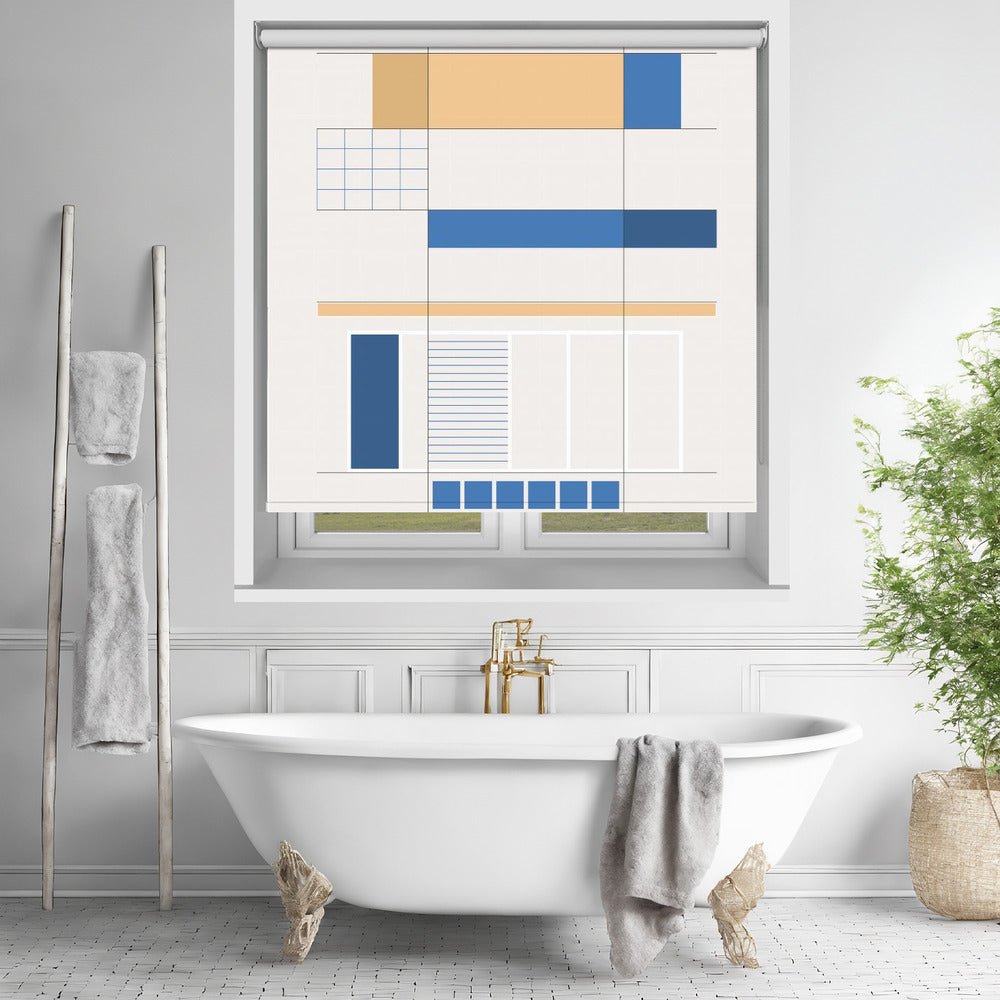 Built in Shapes no. 03 Printed Picture Photo Roller Blind - 1X2482708 - Art Fever - Art Fever