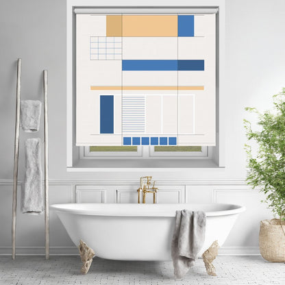 Built in Shapes no. 03 Printed Picture Photo Roller Blind - 1X2482708 - Art Fever - Art Fever