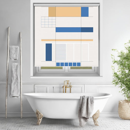 Built in Shapes no. 03 Printed Picture Photo Roller Blind - 1X2482708 - Art Fever - Art Fever