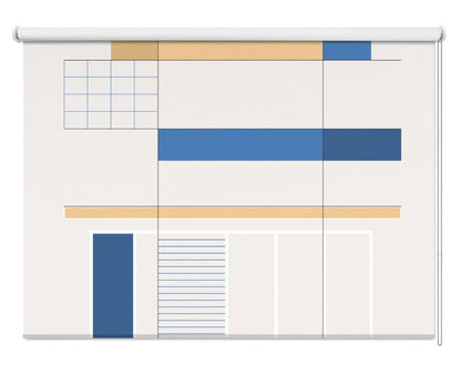 Built in Shapes no. 03 Printed Picture Photo Roller Blind - 1X2482708 - Art Fever - Art Fever