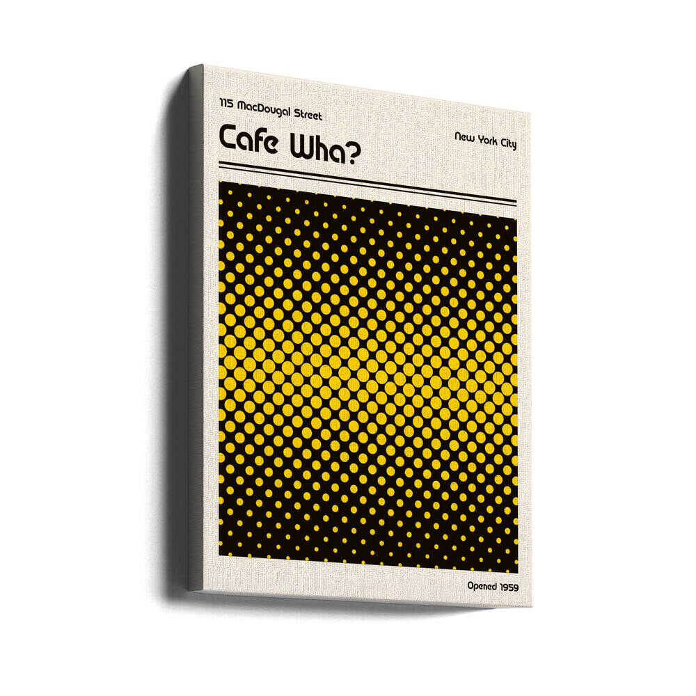 Cafe Wha Retro Poster Canvas Print Wall Art 1X2756303 - ART FEVER - Art Fever
