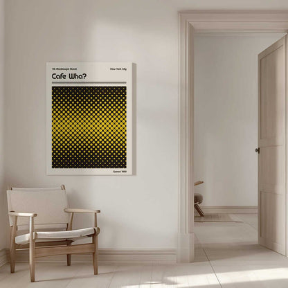 Cafe Wha Retro Poster Canvas Print Wall Art 1X2756303 - ART FEVER - Art Fever