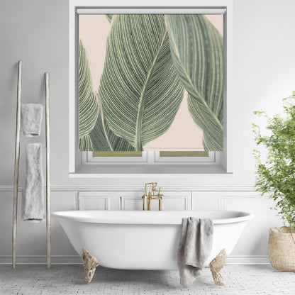 Calla Leaf Printed Picture Photo Roller Blind - 1X2380083 - Art Fever - Art Fever