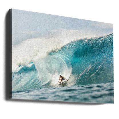 Powerful Ocean Surfing Canvas Print Wall Art 1X3289635