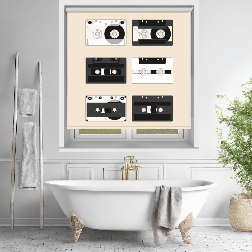Cassette Pattern 1 Printed Picture Photo Roller Blind - 1X2899455 - Art Fever - Art Fever