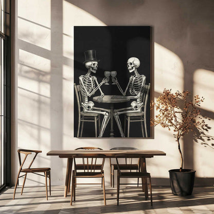 Celebrating Skeletons Canvas Print Wall Art 1X3326602 - ART FEVER - Art Fever