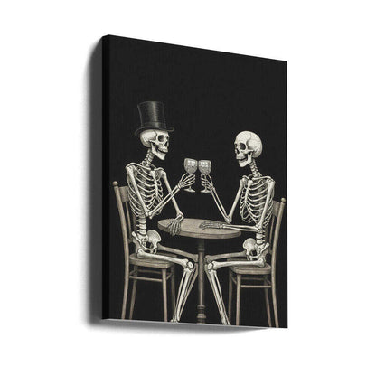 Celebrating Skeletons Canvas Print Wall Art 1X3326602 - ART FEVER - Art Fever