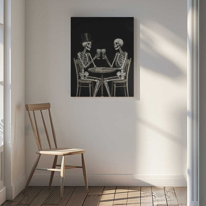 Celebrating Skeletons Canvas Print Wall Art 1X3326602 - ART FEVER - Art Fever