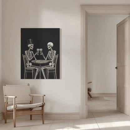 Celebrating Skeletons Canvas Print Wall Art 1X3326602 - ART FEVER - Art Fever