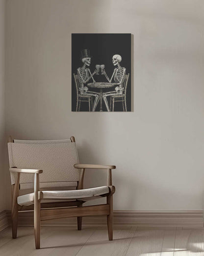 Celebrating Skeletons Canvas Print Wall Art 1X3326602 - ART FEVER - Art Fever