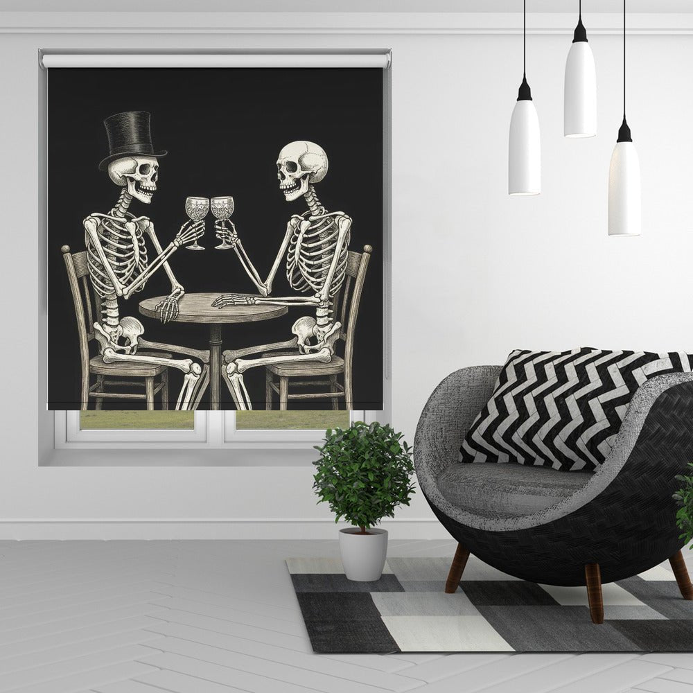 Celebrating Skeletons Printed Picture Photo Roller Blind - 1X3326602 - Art Fever - Art Fever