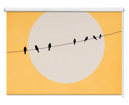 Chirping and Chilling Printed Picture Photo Roller Blind - 1X2489461 - Art Fever - Art Fever