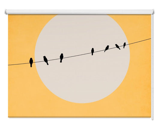 Chirping and Chilling Printed Picture Photo Roller Blind - 1X2489461 - Art Fever - Art Fever