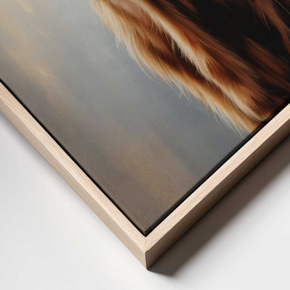 Christmas Highland Cow Canvas Print Wall Art 1X3231123 - ART FEVER - Art Fever