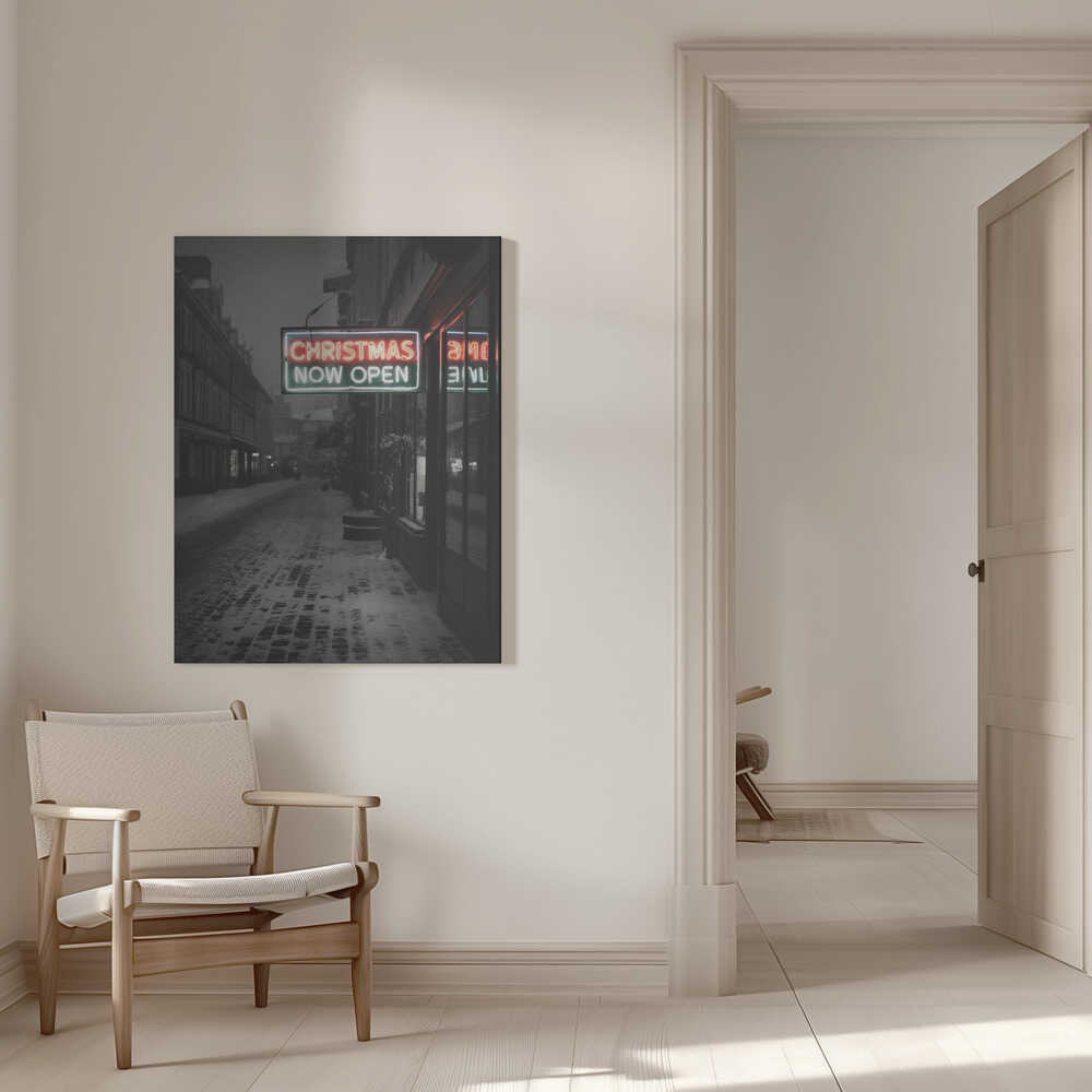 Christmas Now Open Canvas Print Wall Art 1X3230046 - ART FEVER - Art Fever