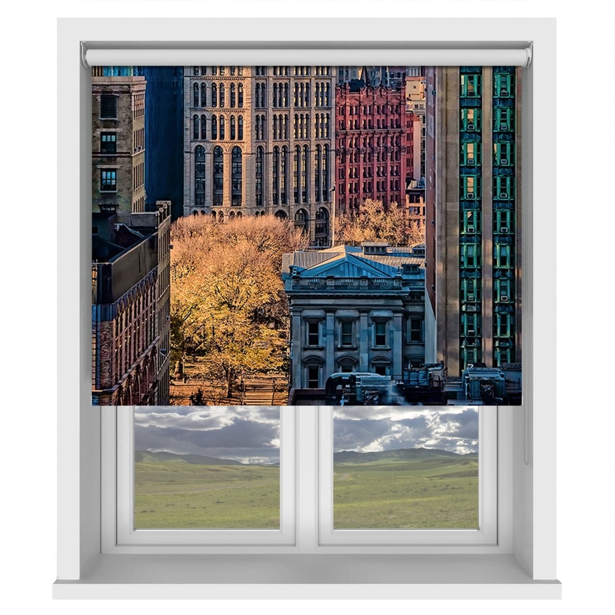 City Life in New York NYC Printed Picture Photo Roller Blind - 1X1090783 - Pictufy - Art Fever