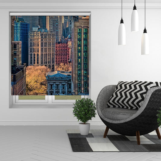 City Life in New York NYC Printed Picture Photo Roller Blind - 1X1090783 - Pictufy - Art Fever