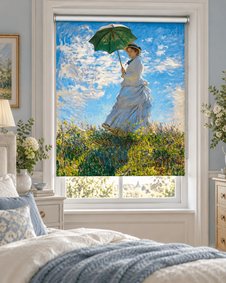 Claude Monet's Madame Monet Reimagined Printed Picture Roller Blind - RB1510 - Art Fever - Art Fever