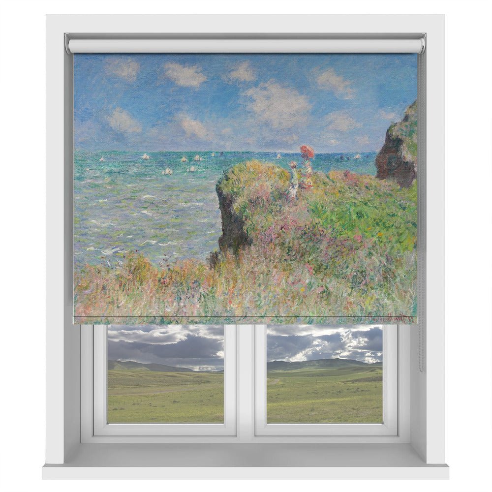 Cliff Walk At Pourville (1882) By Claude Monet. Printed Picture Photo Roller Blind - RB1423 - Art Fever - Art Fever