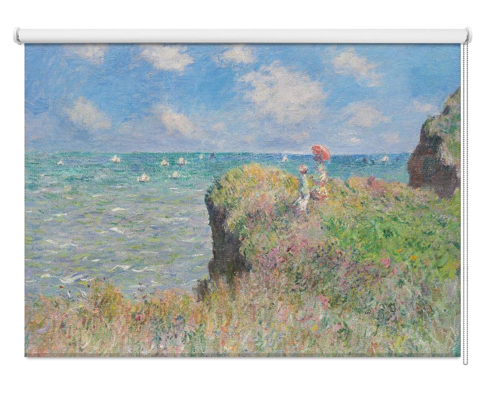 Cliff Walk At Pourville (1882) By Claude Monet. Printed Picture Photo Roller Blind - RB1423 - Art Fever - Art Fever