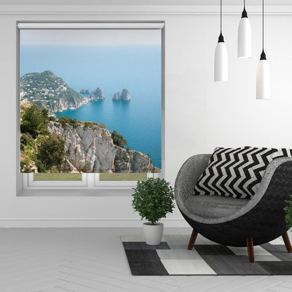 Coast of Capri Italy Printed Picture Photo Roller Blind - 1X2410409 - Art Fever - Art Fever