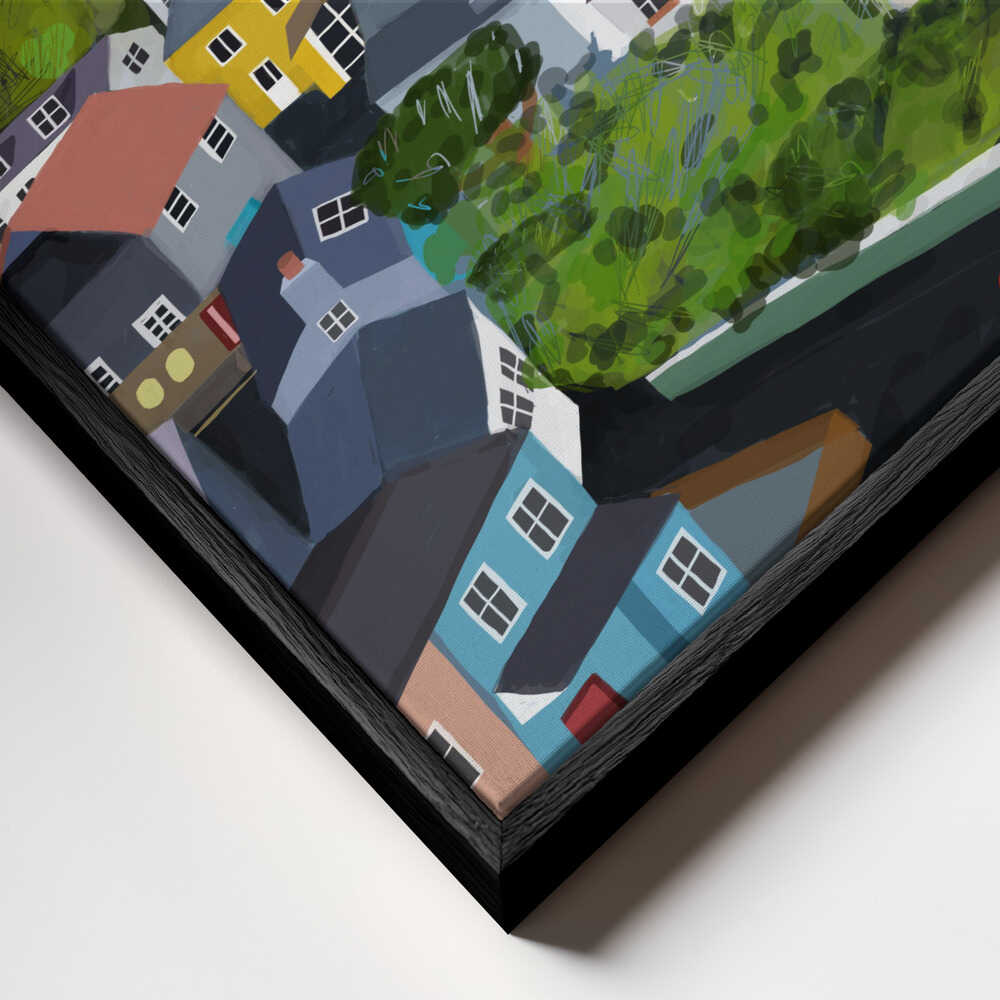 Colourful Houses of Kinsale, Ireland by Artist Carla Daly Canvas Print Wall Art 1X2897773 - ART FEVER - Art Fever