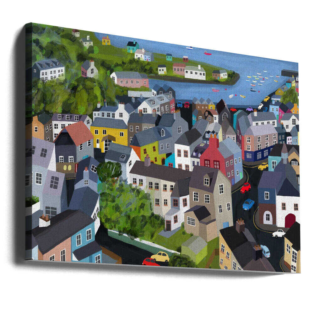 Colourful Houses of Kinsale, Ireland by Artist Carla Daly Canvas Print Wall Art 1X2897773 - ART FEVER - Art Fever