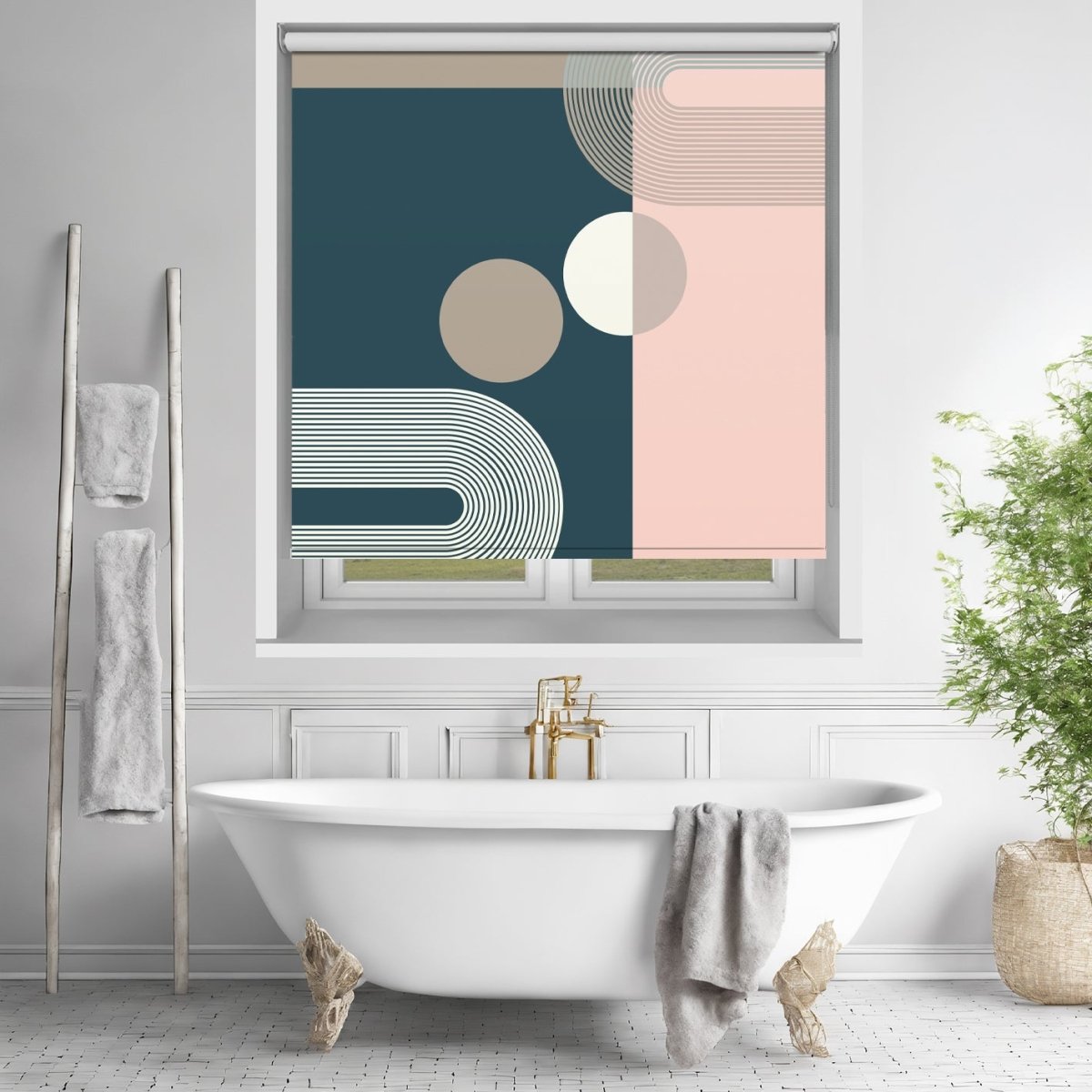 Contemporary Scandinavian Style Art Printed Picture Photo Roller Blind - RB1436 - Art Fever - Art Fever