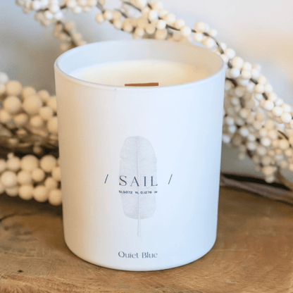 CORFU 2.0 Lime + Basil Wellbeing Candle - Quiet Blue - Art Fever