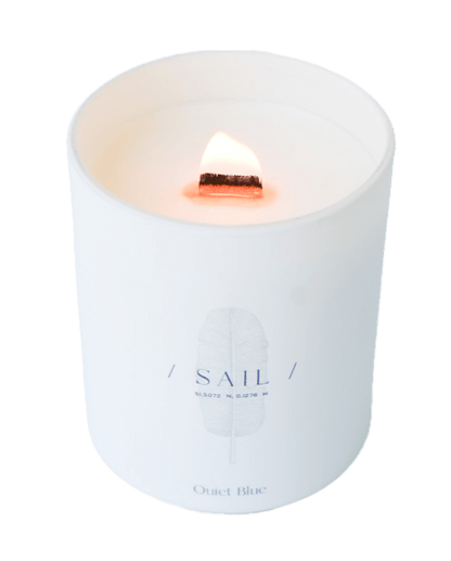 CORFU 2.0 Lime + Basil Wellbeing Candle - Quiet Blue - Art Fever