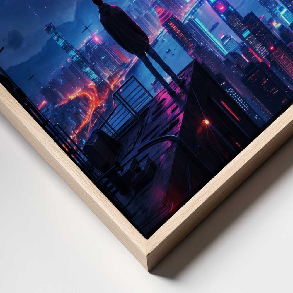 Cosmic Cityscape Canvas Print Wall Art 1X2813002 - ART FEVER - Art Fever