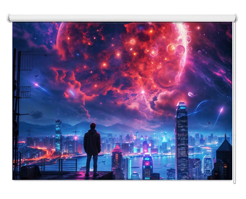 Cosmic cityscape Printed Picture Photo Roller Blind - 1X2813002 - Art Fever - Art Fever